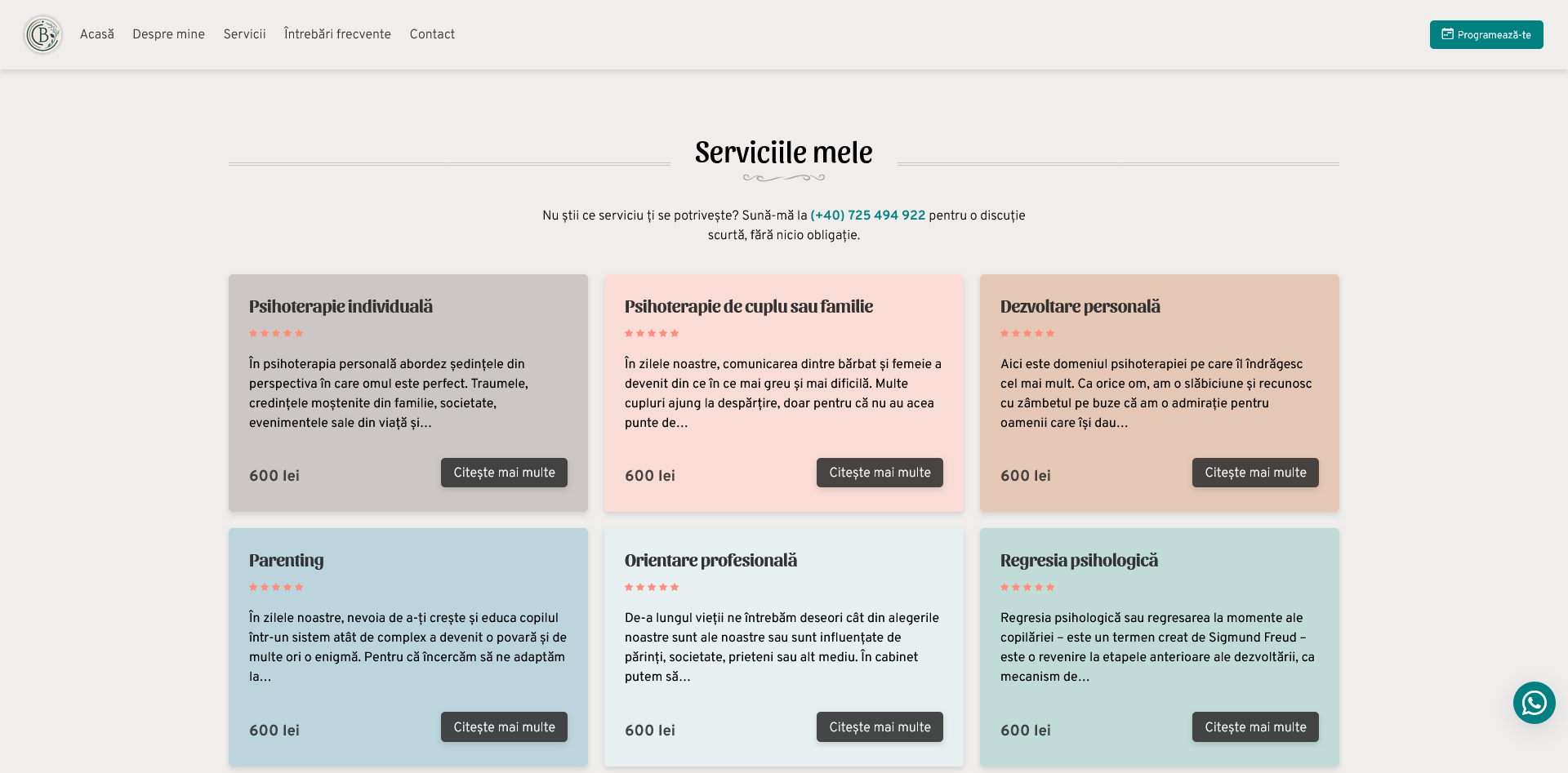 Services Page